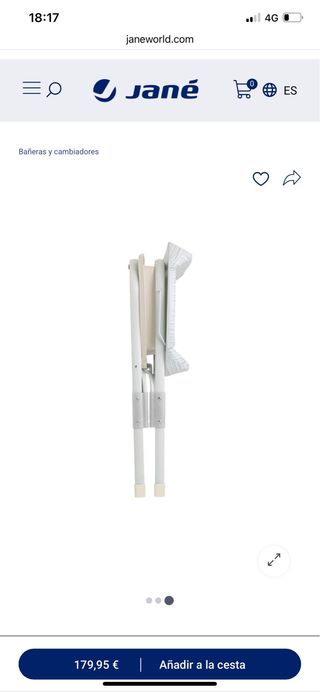 Cambiador Bañera Jané Flip