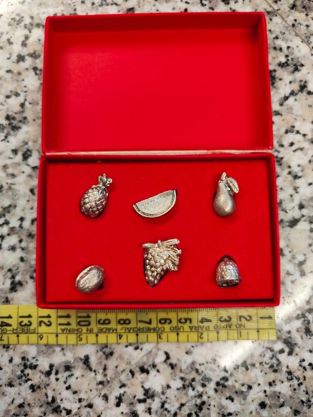 Mini Frutta da Collezione Placcata Argento