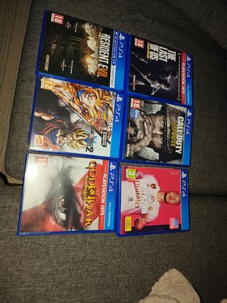 Lote 7 Juegos PS4: God of War, FIFA 20, Resident E