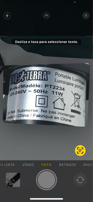 Lámpara UV ExoTerra tortuga/lagartos/anfibios