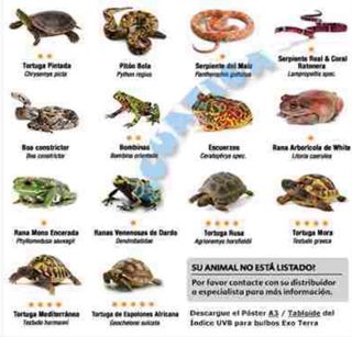 Lámpara UV ExoTerra tortuga/lagartos/anfibios