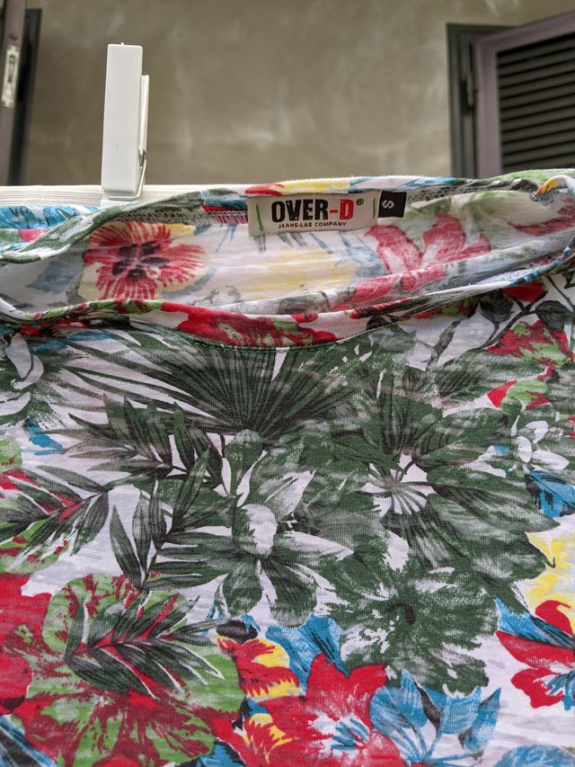 Maglietta OVER-D fiori S