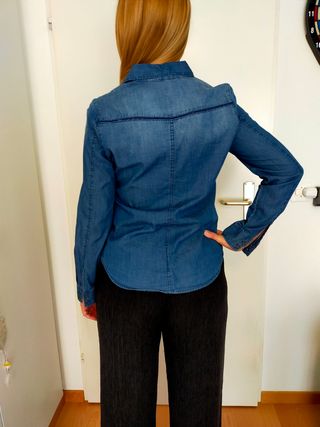 Camisa Vaquera Naf Naf Azul