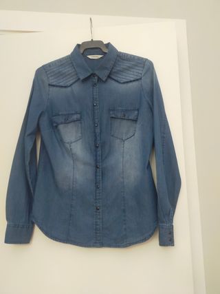 Camisa Vaquera Naf Naf Azul