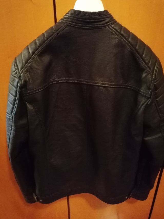 Giacca Pelle Jack&Jones Nera XL