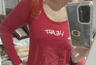 Camiseta Desigual Roja Talla S