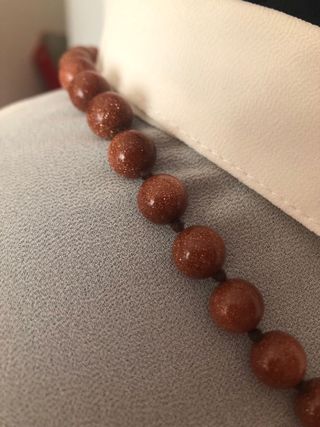 Collana arenaria aurifera, chiusura oro 9k