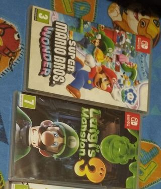 Juegos Nintendo Switch: Mario Wonder y Luigi Mansi