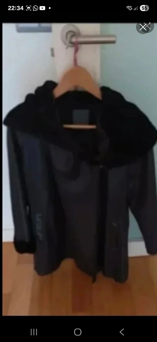 Abrigo Adolfo Dominguez Negro Mujer