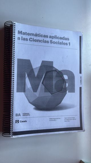 Matemáticas 1 BA CCSS LOMLOE