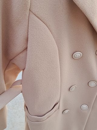 Aprovecha!!! Abrigo largo beige claro, sólo