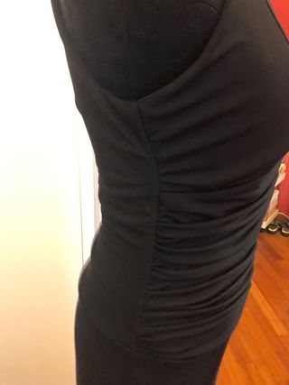 Tuta lycra drappeggiata, pantalone morbido