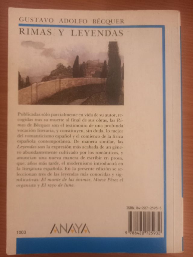 Rimas y Leyendas (Biblioteca Didactica Anaya) (...