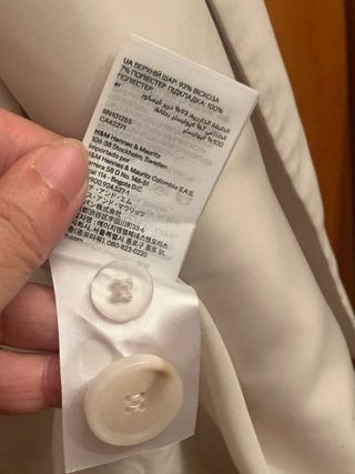 Americana H&M doble botonadura T. L