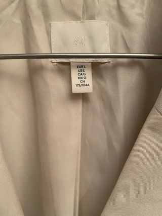 Americana H&M doble botonadura T. L