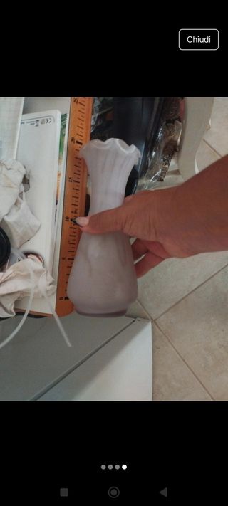 Vaso Murano Vetro Soffiato Vintage Anni 90