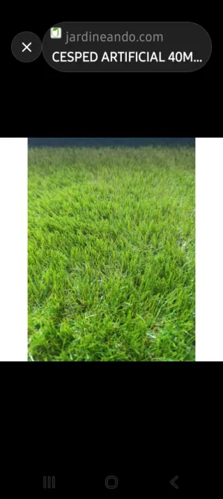 Césped artificial modelo Kenia 40mm por.