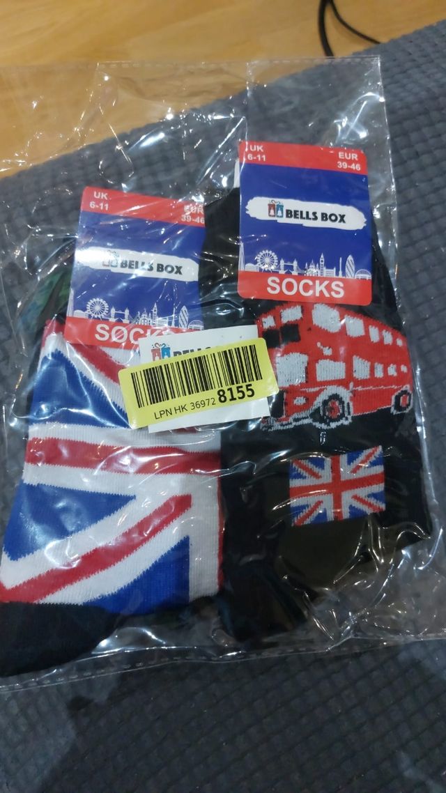 Calcetines London Bell's Box UK 6-11 EUR 39-46