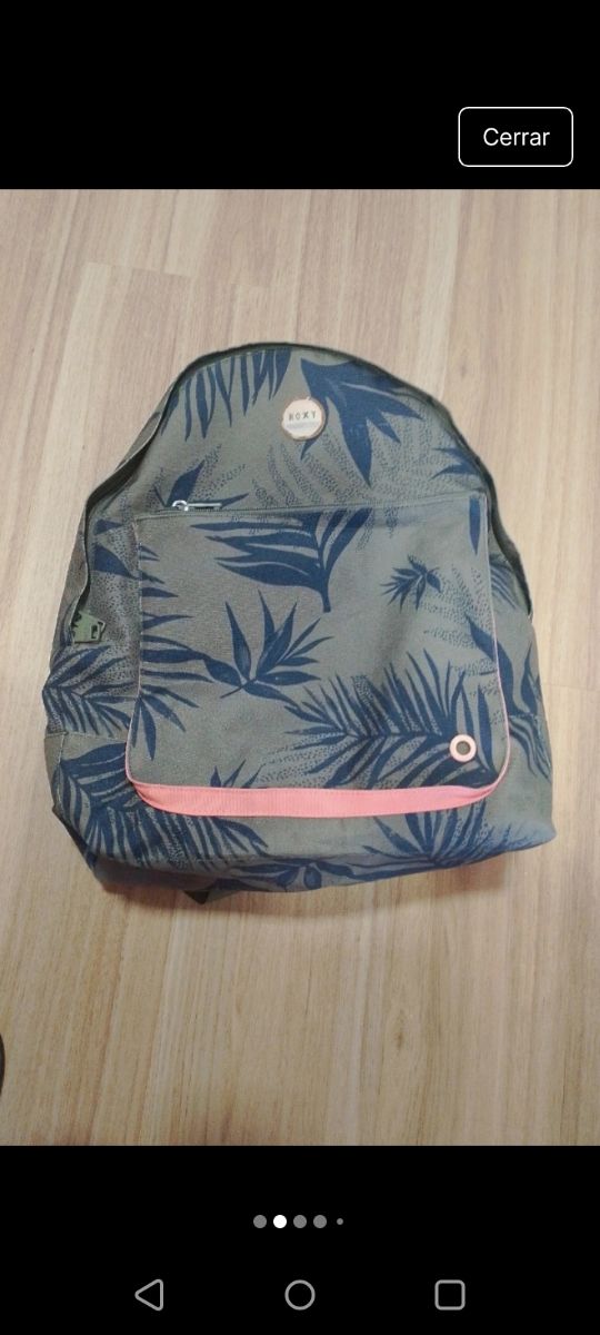 Mochila Roxy Verde y Multicolor