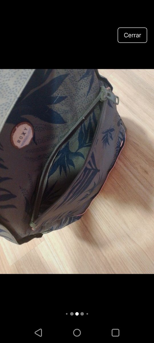 Mochila Roxy Verde y Multicolor