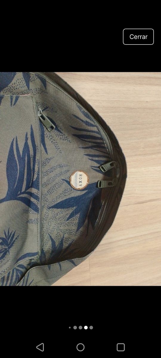 Mochila Roxy Verde y Multicolor