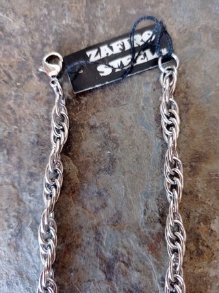 Cadena Zafiro Steel Plata