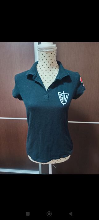 Polo Mujer UEFA Champions League Negro
