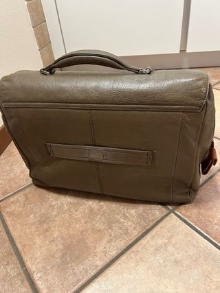 Cartella Piquadro uomo pelle marrone/grigia