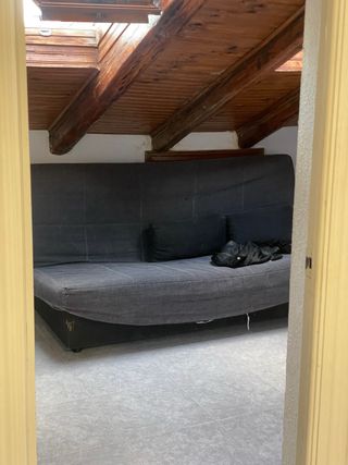 Sofá Cama Gris y Negro
