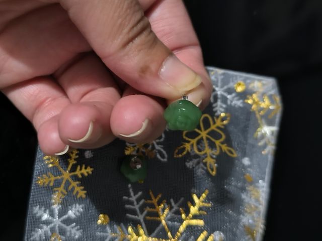 Pendientes Rosa Plata 925 Verde