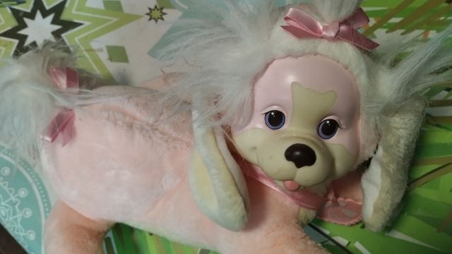 Puppy sorpresa, vintage 1991 rosa con un cachorro