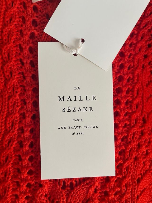 Jersey Sézane Zachary Coral Talla M