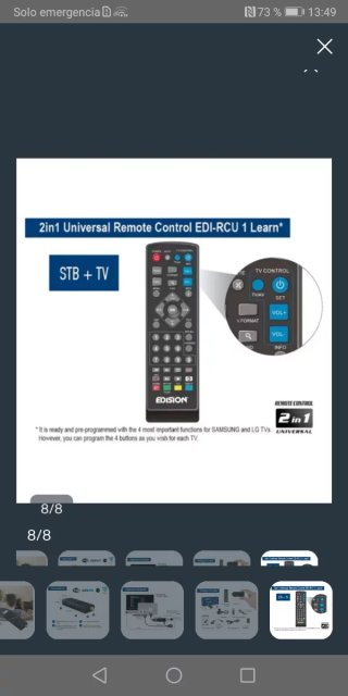 TV AOC 32" + TDT HD Edision nano T265+ DVB-T2.