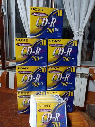 CDs vírgenes Sony CD-R 700 MB x10
