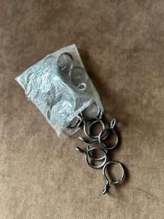 Anelli per tende in metallo 