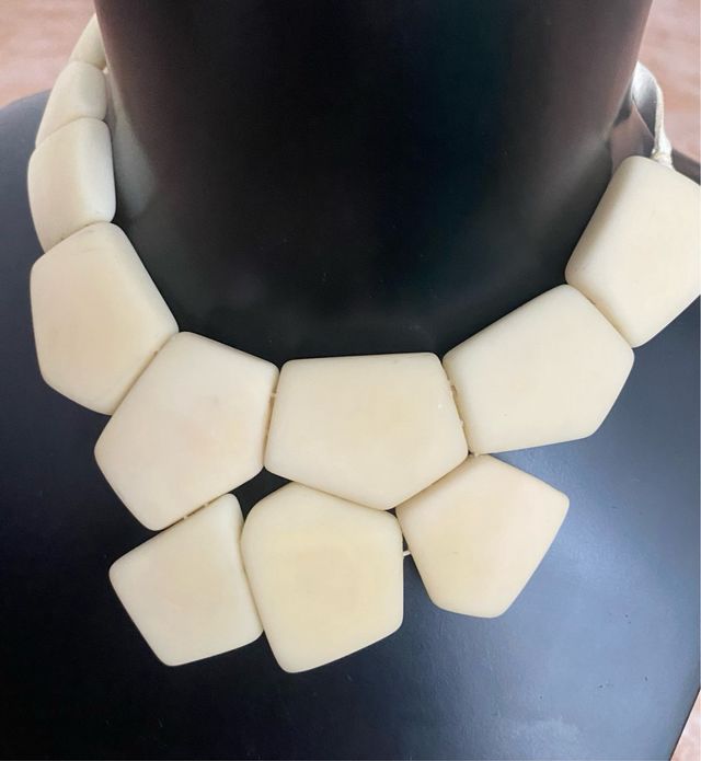 Conjunto de joyería marfil vegetal 