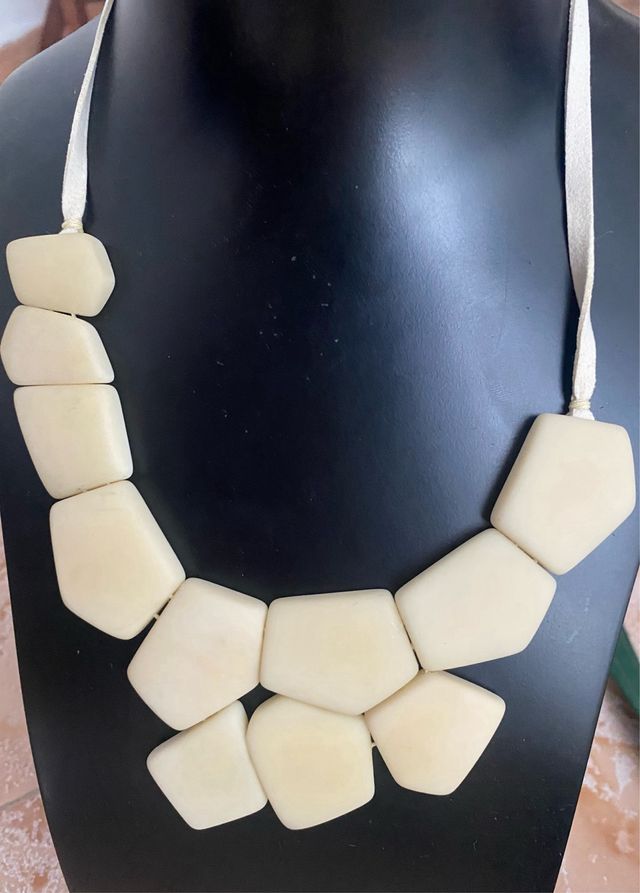 Conjunto de joyería marfil vegetal 