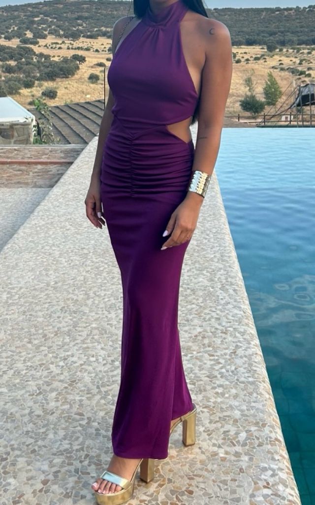 Vestido ZARA púrpura