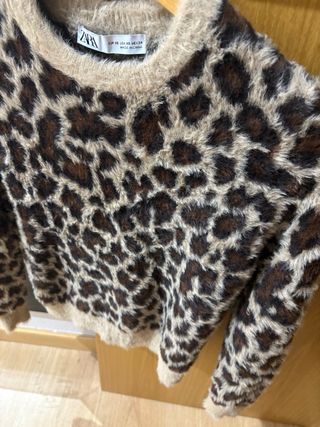 Jersey Zara Leopardo Peluche