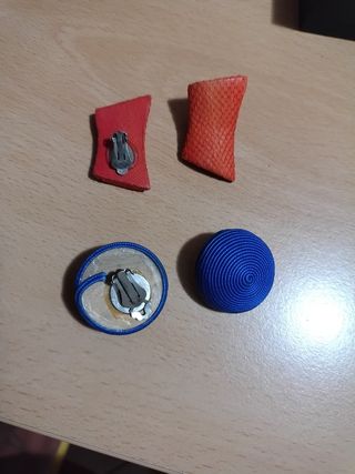 Orecchini bigiotteria arancioni e rossi