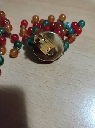 Orecchini bigiotteria arancioni e rossi