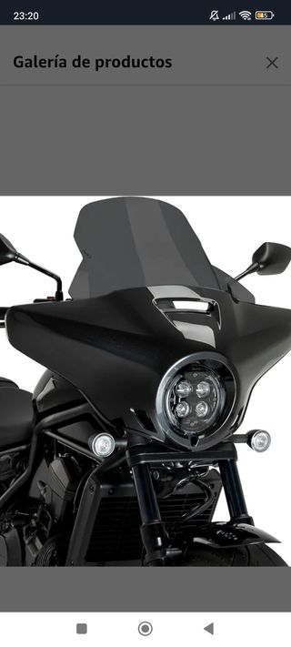 Cúpula Puig Honda Rebel 1100 21545F ahumada oscura