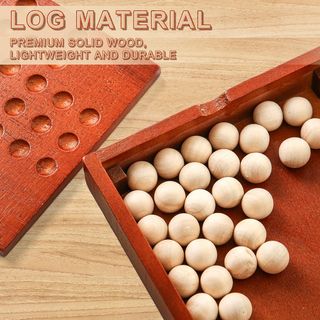 NUEVO | AJEDREZ SOLITARIO MADERA JUEGO DE MESA