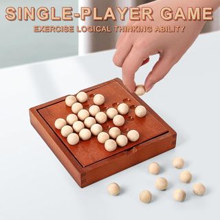 NUEVO | AJEDREZ SOLITARIO MADERA JUEGO DE MESA