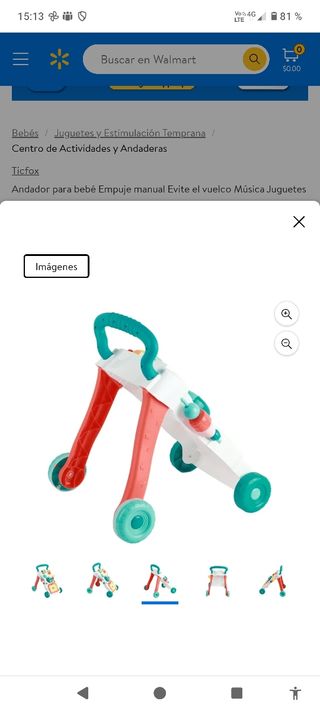 Andador bebé con piano y pizarra precio negociable