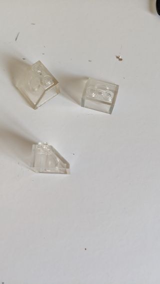 Lotto Pezzi LEGO Blu Gialli Rossi Neri Trasparenti