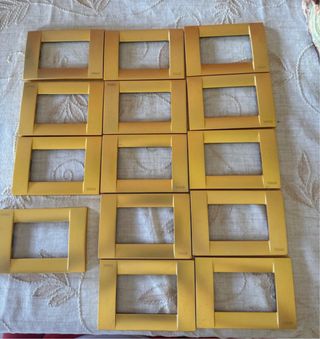 Placche per luci oro metallo