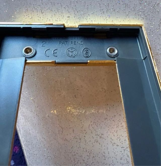 Placche per luci oro metallo