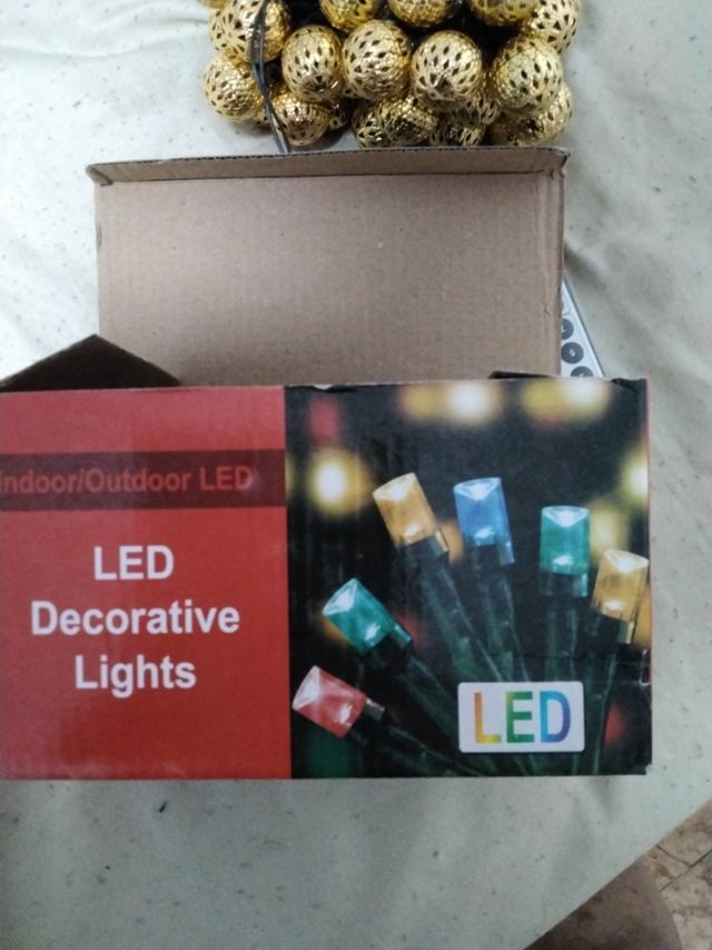 Luci LED decorative dorate