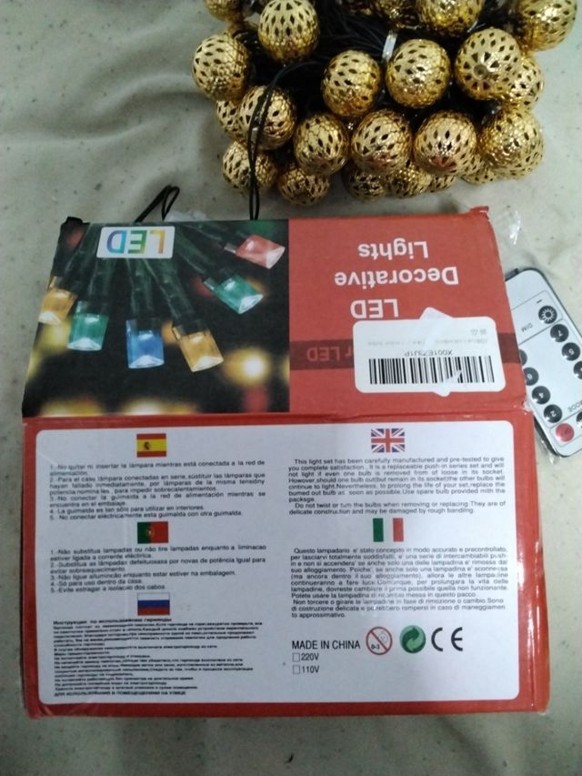 Luci LED decorative dorate